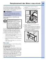 Preview for 29 page of Electrolux EI27BS26J S (French) Manual D’Utilisation Et D’Entretien