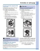 Preview for 33 page of Electrolux EI27BS26J S (French) Manual D’Utilisation Et D’Entretien