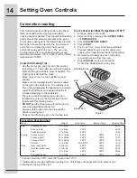 Preview for 14 page of Electrolux EI27EW45KB Use And Care Manual