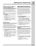 Preview for 21 page of Electrolux EI27EW45KB Use And Care Manual