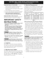 Preview for 3 page of Electrolux EI27EW45KB3 Installation Instructions Manual