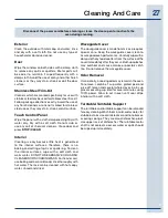 Preview for 27 page of Electrolux EI27MO45GS Use & Care Manual