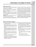 Preview for 7 page of Electrolux EI27MO45GSA Use & Care Manual