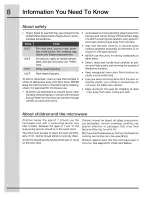 Preview for 8 page of Electrolux EI27MO45GSA Use & Care Manual