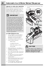 Предварительный просмотр 24 страницы Electrolux ei28bs55is1 Use And Care Manual