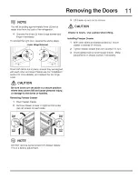 Preview for 11 page of Electrolux EI28BS56IW - 27.8 cu. Ft. Refrigerator Use And Care Manual