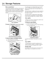 Preview for 24 page of Electrolux EI28BS56IW - 27.8 cu. Ft. Refrigerator Use And Care Manual