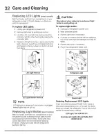 Preview for 32 page of Electrolux EI28BS56IW - 27.8 cu. Ft. Refrigerator Use And Care Manual