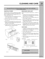 Preview for 31 page of Electrolux EI30BM55HBC Use & Care Manual