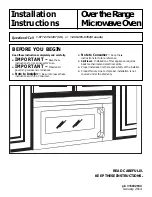 Preview for 1 page of Electrolux EI30BM60MS Installation Instructions Manual