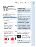 Предварительный просмотр 15 страницы Electrolux EI30EF35JS Use And Care Manual