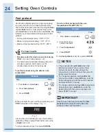 Предварительный просмотр 24 страницы Electrolux EI30EF35JS Use And Care Manual