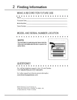 Предварительный просмотр 2 страницы Electrolux EI30ES55JSC Use & Care Manual