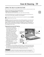 Preview for 39 page of Electrolux EI30ES55JSC Use & Care Manual