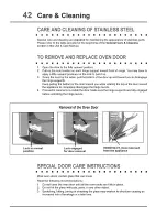 Preview for 42 page of Electrolux EI30ES55JSC Use & Care Manual