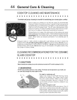 Preview for 44 page of Electrolux EI30ES55JSC Use & Care Manual