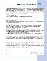 Preview for 39 page of Electrolux EI30EW35JS Use & Care Manual