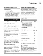 Preview for 39 page of Electrolux EI30GF35JSA Use & Care Manual