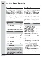 Preview for 24 page of Electrolux EI30GF45QS Use And Care Manual