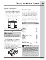 Preview for 31 page of Electrolux EI30GF45QS Use And Care Manual