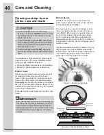 Preview for 40 page of Electrolux EI30GF45QS Use And Care Manual