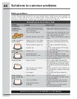 Preview for 44 page of Electrolux EI30GF45QS Use And Care Manual