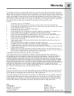 Preview for 47 page of Electrolux EI30GF45QS Use And Care Manual