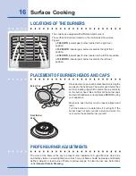 Preview for 16 page of Electrolux EI30GS55L Use And Care Manual