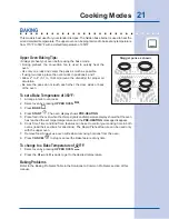 Preview for 21 page of Electrolux EI30GS55L Use And Care Manual