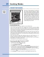 Preview for 24 page of Electrolux EI30GS55L Use And Care Manual