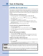 Preview for 38 page of Electrolux EI30GS55L Use And Care Manual