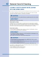 Preview for 42 page of Electrolux EI30GS55L Use And Care Manual