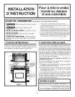 Preview for 17 page of Electrolux EI30MH55GZ - 2.1 cu. ft. Microwave Oven Installation Instructions Manual