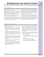 Preview for 7 page of Electrolux EI30SM35QS Use And Care Manual