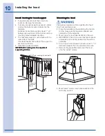 Предварительный просмотр 10 страницы Electrolux EI30WC55GS Installation, Use & Care Manual