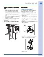 Предварительный просмотр 11 страницы Electrolux EI30WC60GS (French) Manual D’Installation, Utilisation Et D’Entretien