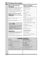 Preview for 2 page of Electrolux EI32AF80QSA Use And Care Manual