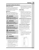 Preview for 3 page of Electrolux EI32AF80QSA Use And Care Manual