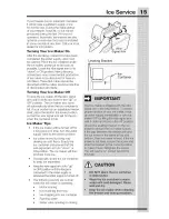 Preview for 15 page of Electrolux EI32AF80QSA Use And Care Manual