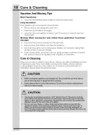 Preview for 18 page of Electrolux EI32AF80QSA Use And Care Manual