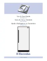 Preview for 1 page of Electrolux EI32AR65JS Use And Care Manual