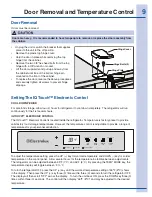 Preview for 9 page of Electrolux EI32AR65JS Use And Care Manual