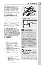 Preview for 15 page of Electrolux EI32AR80QS Use And Care Manual