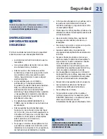 Preview for 21 page of Electrolux EIDW5705PB Use And Care Manual