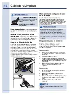 Preview for 32 page of Electrolux EIDW5705PB Use And Care Manual