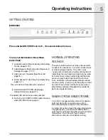 Preview for 5 page of Electrolux EIDW5905 Use & Care Manual