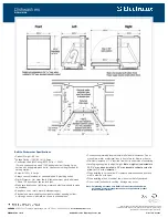 Предварительный просмотр 2 страницы Electrolux EIDW6105GS - Fully Integrated Dishwasher Specifications