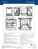 Предварительный просмотр 2 страницы Electrolux EIDW6405HT - Fully Integrated Dishwasher Specifications