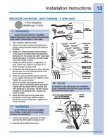 Предварительный просмотр 13 страницы Electrolux EIED55H IW Installation Instructions Manual