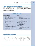 Предварительный просмотр 3 страницы Electrolux EIFLS55IIW - 27" Front-Load Steam Washer Installation Instructions Manual